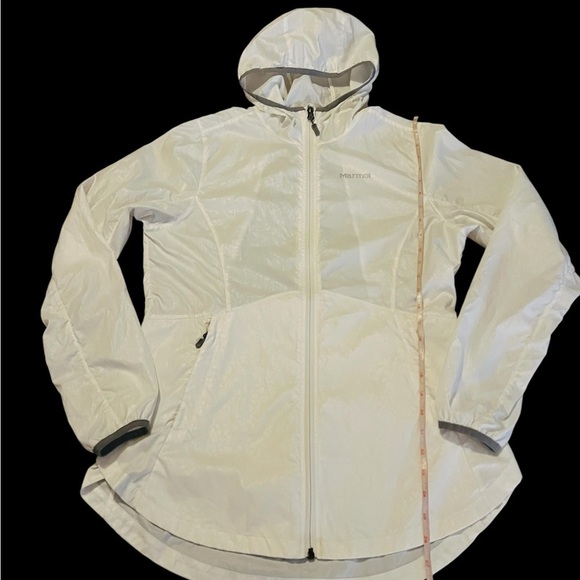 MARMOT WOMEN’S WHITE LIGHTSWEIGHT WINDBREAKER SIZE MEDIUM - Picture 8 of 13
